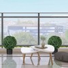 NicBex Artificial Ball Boxwood Topiary Trees, Set of 2, Indoor/Outdoor Faux Fake Plants in Pot, Perfect for Home Office Living Room Decor - 2 of 4