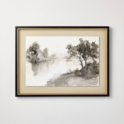 18"x24" Washed Stream Framed Wall Art - Hearth & Hand™ with Magnolia