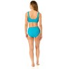 Anne Cole Women's Live In Color Textured Classic Square Neck Bralette Bikini Swim Top - 4 of 4
