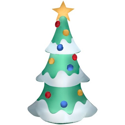 Gemmy Christmas Airblown Inflatable Tree S LG, 9 ft Tall, Multi
