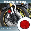 Unique Bargains Round Screw-on Safety Spoke Reflective Reflectors 1.73" Red 8 Pcs - 2 of 4
