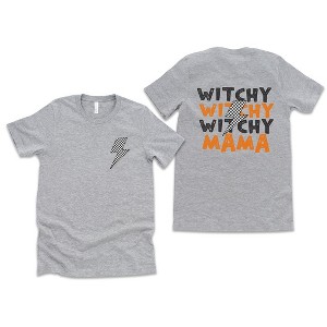 Simply Sage Market Women's Witchy Mama Lightning Bolt Front and Back Short Sleeve Graphic Tee - 1 of 4