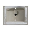 ChicFurnit Bathroom Sink 24 Inch Ceramic Basin with Sleek Modern Design for Bathroom Remodel Upgrade, 24"*18.3"*6.7" - 3 of 4