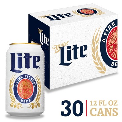 早い者勝ち Miller Lite Beer - 30pk/12 Fl Oz Cans : Target ビール・発泡酒