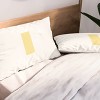 Deny Designs King April Lane Art Block Yellow Monogram I Microfiber Printed Pillow Sham - 2 of 3