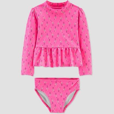 girls flamingo swimsuit