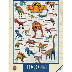 MasterPieces Dinosaur World 1000 Piece Jigsaw Puzzle - 19.25"x26.75" - 1 of 4