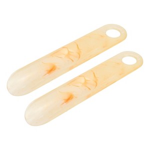 Unique Bargains Women's Compact Ergonomic Sturdy Shoe Horn 2 Pcs - 1 of 4