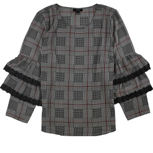 Alfani Womens Tiered-Sleeve Pullover Blouse - 1 of 1