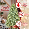 Whisen 4FT Artificial Pre-Lit Christmas Tree, 150 LED Lights, 592 PE+PVC Tips, Hinged Branches, Sturdy Metal Stand - 4 of 4