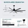 AMERLIFE Ceiling Fan with Light, 8-Blade Large Fan, Remote Control, 6-Speed DC Motor, 3-Color LED, for Indoor/Outdoor Use - 2 of 4