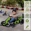 24V Kids Electric Drift Go-Kart, Adjustable Seat, 4 Speed Modes, LED Lights, Music & Horn, Battery-Powered Ride-On for Ages 6-12 - 4 of 4