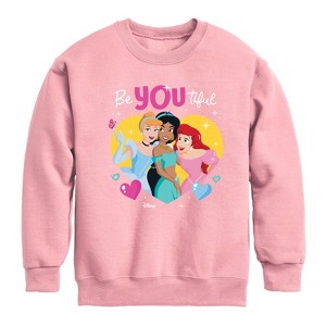 Boys' - Disney - BeYOUtiful Graphic Long Sleeve Fleece Sweatshirt - 1 of 3