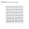 Unique Bargains Heart Shape Self Adhesive Valentine Makeup DIY Rhinestone Stickers 144 Pcs - 3 of 4