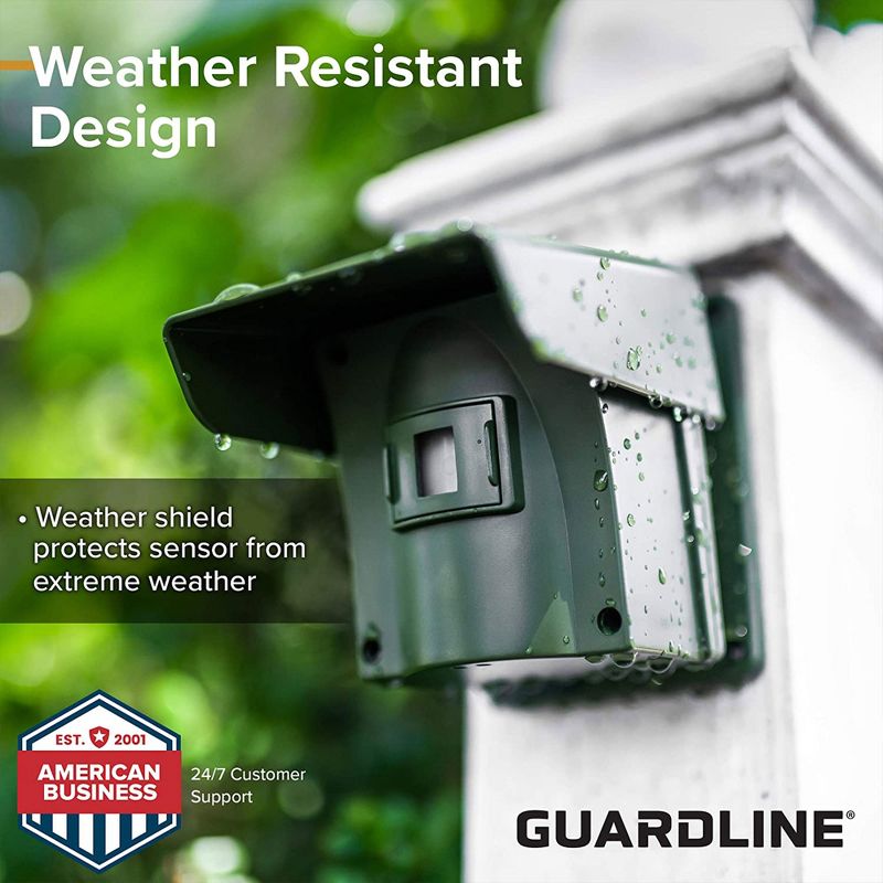 Guardline Long 1/4 Mile Range Wireless Outdoor Weatherproof Driveway Security Alarm Alert Sensor and Receiver System for Homes and Properties, 4 of 7