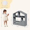Kids Bookshelf, Toy Storage Organizer, with Toy Storage, Dollhouse Bookshelf for Playroom, Bedroom, Nursery, Classroom, School, Kindergarten - 2 of 4
