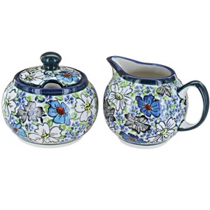 Blue Rose Polish Pottery 694-711 Zaklady Cream & Sugar Set - 1 of 1