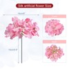 Unique Bargains Wedding Centerpieces Decoration Silk Artificial Hydrangea Flowers - 2 of 4