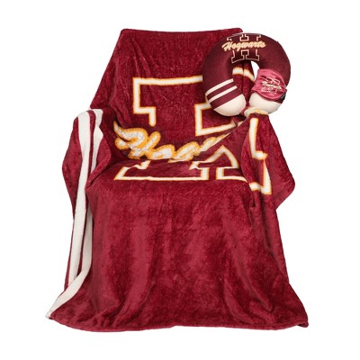 Adult Harry Potter Hogwarts Travel Set with Neck Pillow, Eye Mask, and Throw Blanket - Magical Comfort for Wizarding World Fans!