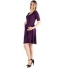 Maternity Knee Length A-Line Elbow Sleeve Dress - 24seven Comfort Apparel™ - 2 of 4