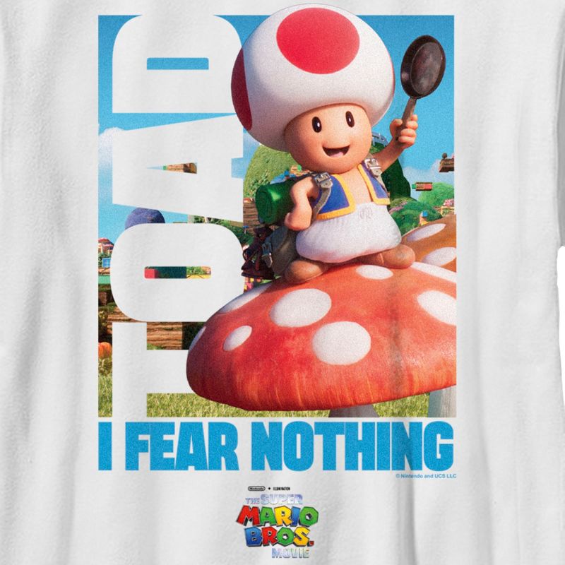 Boy's The Super Mario Bros. Movie Toad I Fear Nothing T-Shirt, 2 of 5