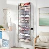 Over The Door 26 Shelf Mesh Shoe Organizer Light Gray - Brightroom™: Hanging Shoe Storage, Closet Organizer, Holds 13 Pairs - 2 of 3