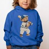 The Juniper Shop Watercolor Baseball Bear Toddler Hoodie - 3 of 4