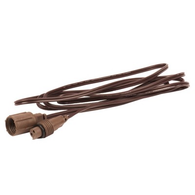 Vickerman 6' Coaxial Extension Cord for X6B6601PBG 50Lt Coaxal LED Set, 6/Bag. Brown Wire, CSA/us Listed.