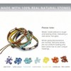 Stone Wrap Bracelet for Women/Men - Adjustable Boho Leather Beaded Bracelet - 3 of 4
