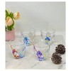 Rainbow Diamond Acrylic Glasses Drinking Set of 4 DOF (9oz), Plastic Drinking Glasses, BPA Free Cocktail Glasses, Drinkware Set - 2 of 4