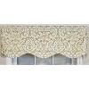RLF Home 100% Cotton Cambridge Provance  Fully lined Windows Rod Pocket Valance 50" x 15"  Silver - 3 of 4