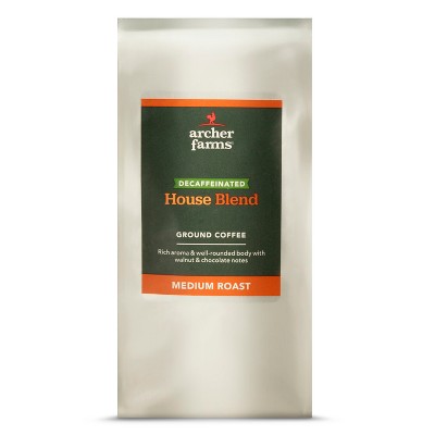 House Blend Decaffeinated Medium Roast Ground Coffee - 12oz - Archer Farms&#8482;