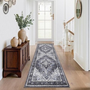 Acekool Vintage Floral Washable Rugs - 1 of 4
