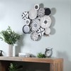 LuxenHome Black and White Abstract Metal Wall Decor Multicolored - 3 of 4