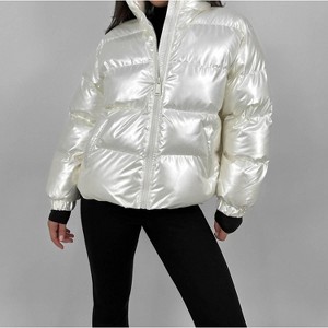 Women's Pearl Sheen Puffer Coat - CRESCENT - 1 of 4