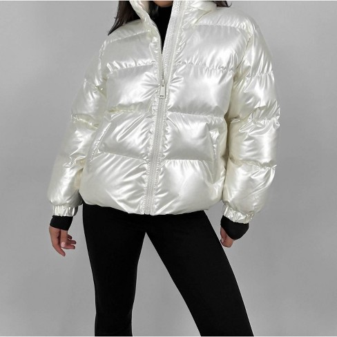 Women's Pearl Sheen Puffer Coat - CRESCENT - image 1 of 4