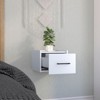 TIRAMISUBEST Floating Nightstand, Wall-Mounted Drawer for Modern Minimalist Bedrooms - 2 of 4