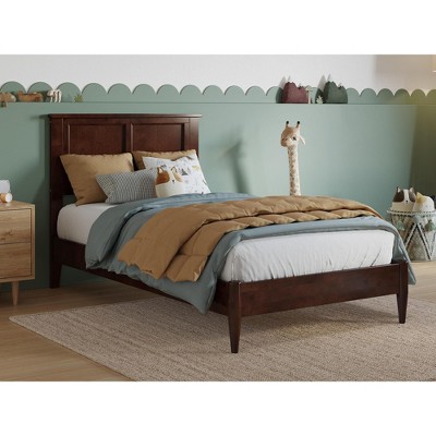 AFI Furnishings Charlotte Twin Solid Wood Low Profile Platform Bed in Walnut