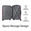 FURNIinspire Bag And Luggage Sets 3 Piece Travel Hard Shell Luggage, Lightweight Rolling Suitcases with Wheels, Pink, 20.87"*11.61"*30.31" - 4 of 4