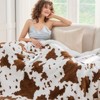 Inhand Heated Blanket Electric Throw - 50"x60" Cow Print Flannel Heating Blanket Throw Auto-Off 10 Heat Level Over-Heat Protection - 3 of 4