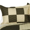 Slickblue 3 PC Full/Queen Quilt Set, Handmade Vermicelli Quilted, Soft TC Fabric, 6 Unique Designs, Bedding - 3 of 4