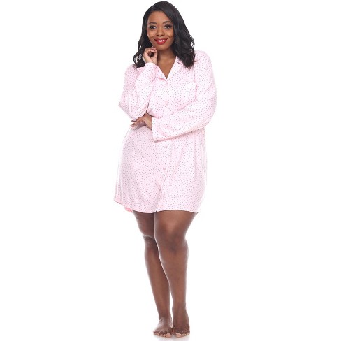 Polyester nightgown 2025 plus size