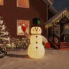 vidaXL Inflatable Snowman Multicolor Oxford Fabric with PU Coating Medium - 2 of 4