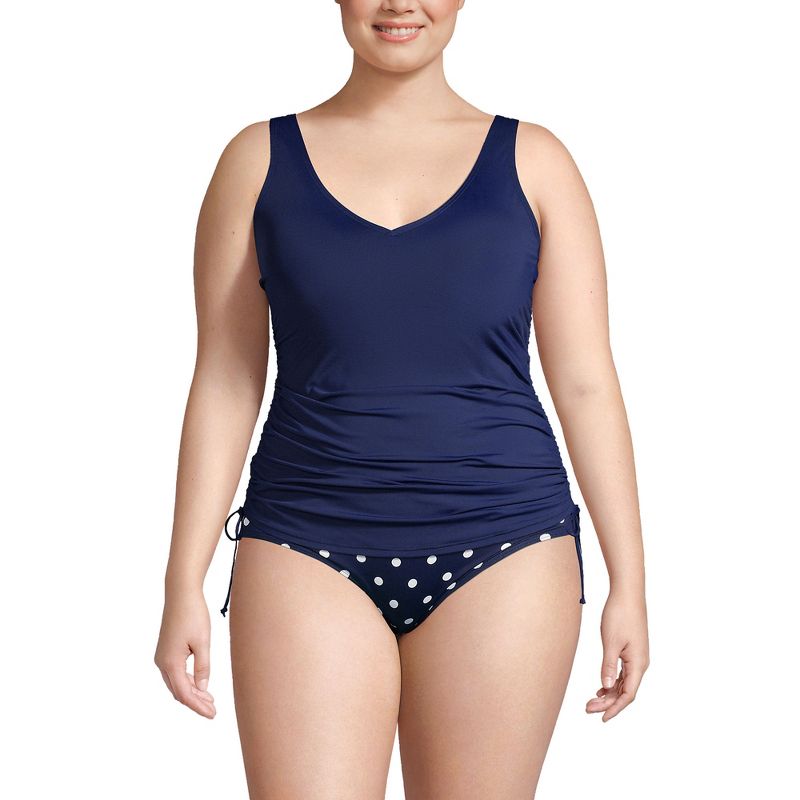 Lands' End Chlorine Resistant Underwire Tankini Swimsuit Top, 1 of 8