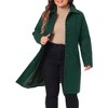 Agnes Orinda Women's Plus Size Winter Single Breasted Back Split with Pockets Long Overcoats - 2 of 4