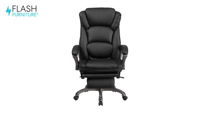 Executive High-Back Black LeatherSoft Swivel Office Chair
