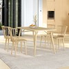 Tangkula 4 PCS Dining Chair Windsor High Spindle Back Wood Kitchen Chairs w/ Rubber Wood Frame - 4 of 4
