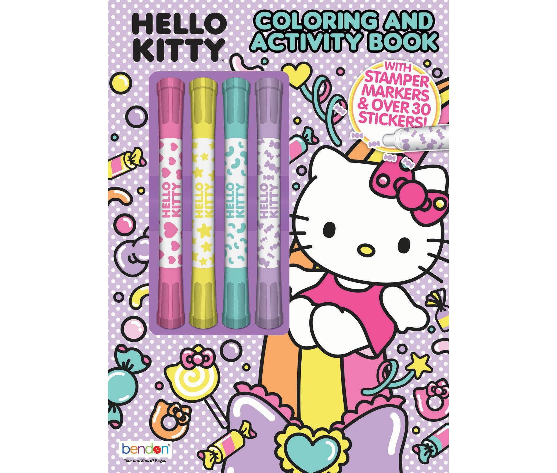 Hello Kitty Coloring Book with Stamper Markers
