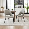 Set of 2 YOUNIKE Modern Armless Dining Chairs Upholstered Kitchen & Dining Room Chairs Vanity Side Chair 22.83"Wx22.05"Dx34.65"H - 3 of 4