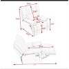 VYNXARIA Single chair cyan comfortable seat, the seat is soft and comfortable, suitable for small living room space single sofa - 4 of 4